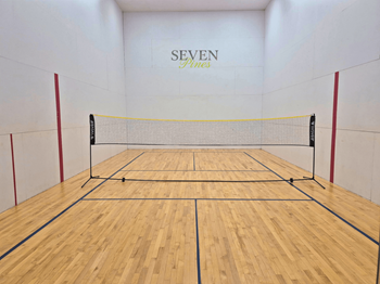 Indoor pickle ball court